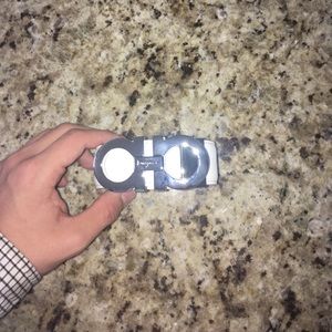 white ferragamo belt