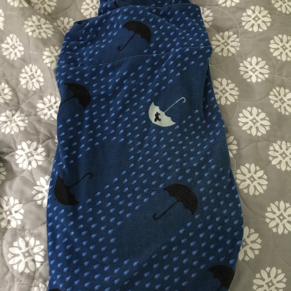 Lularoe TC leggings unicorn umbrella print