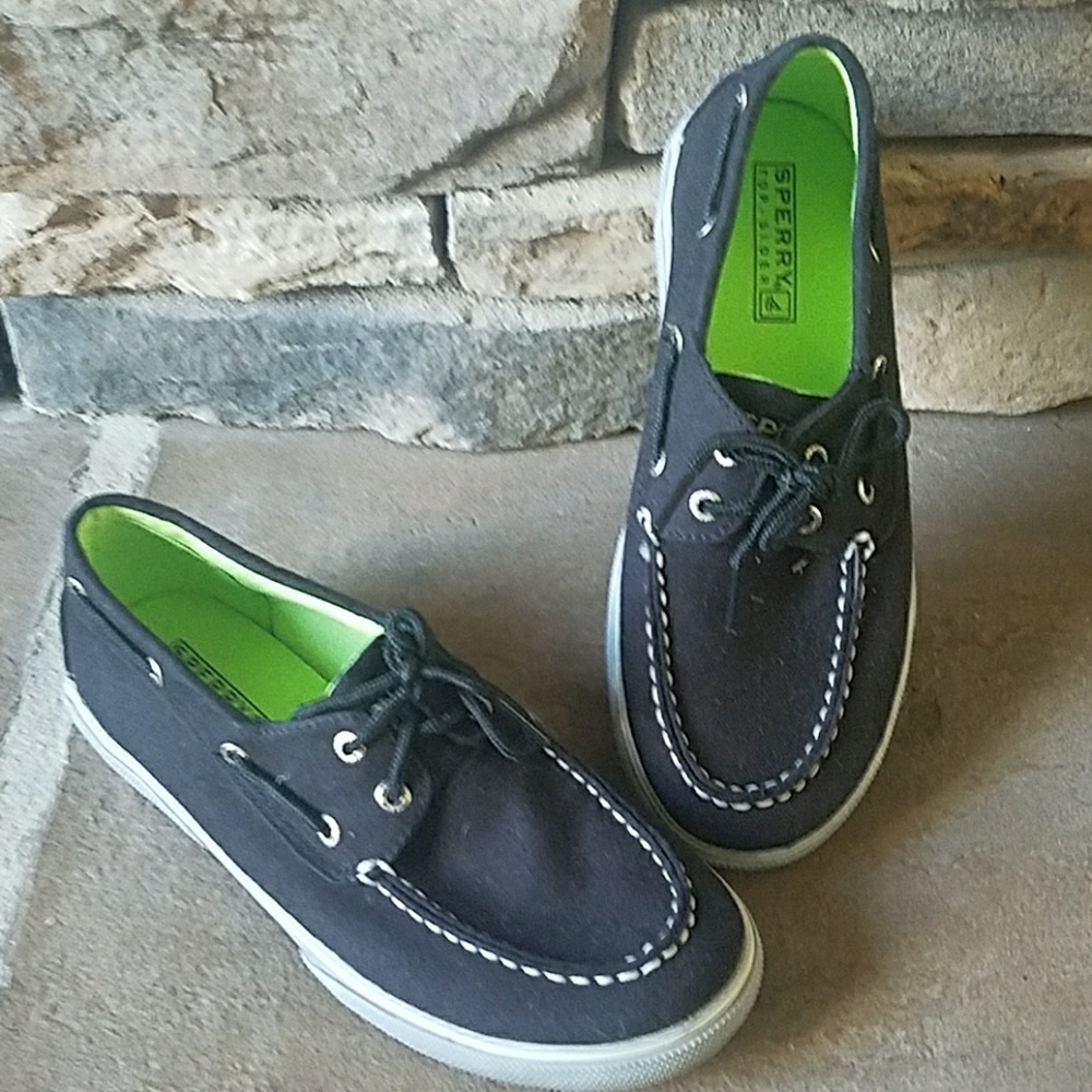 Sperry Top-sider black boys shoes