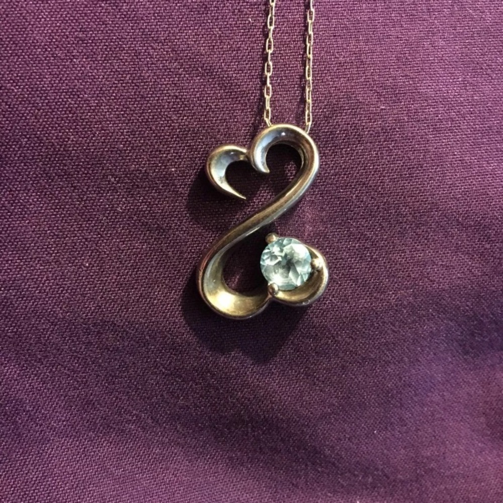 K jewelers open heart necklace