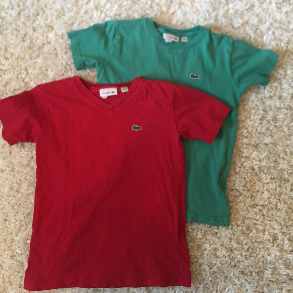 2 kid Lacoste Shirts