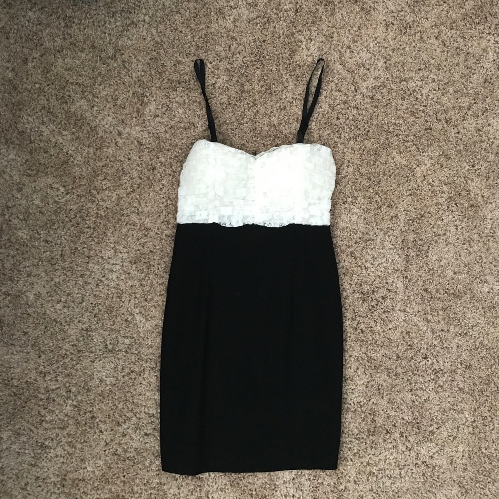 Black and white dress