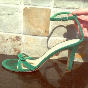 Green Leaf Banana Republic Strappy heels