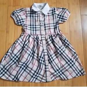 Burberry Kids traditional plaid dress size XXL