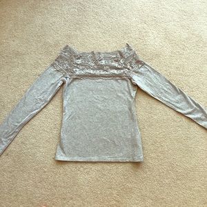 Lace long sleeve top