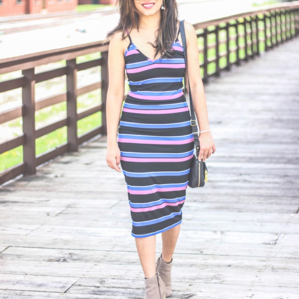 Ribbed Midi Dress