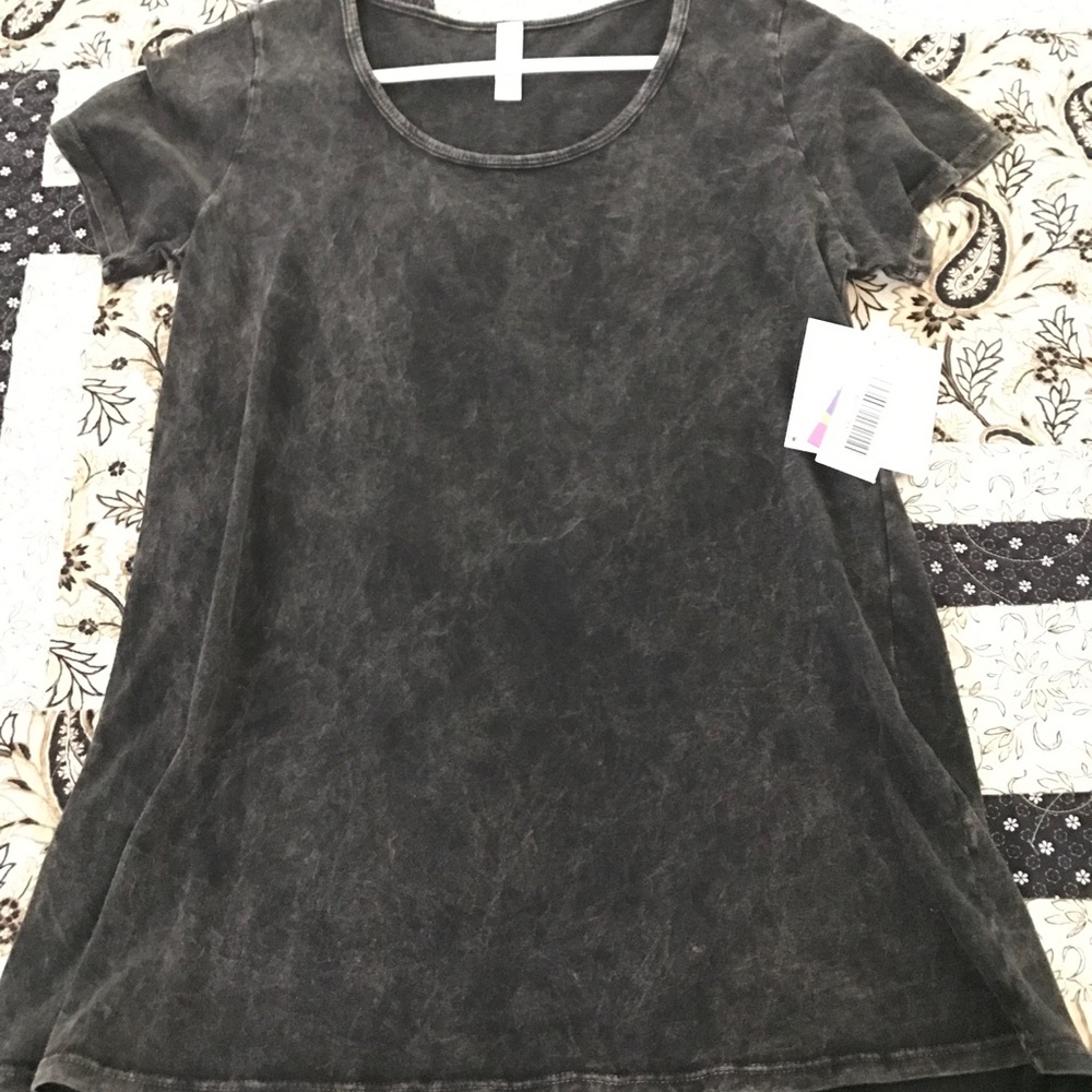 Gray acid wash lularoe classic tee
