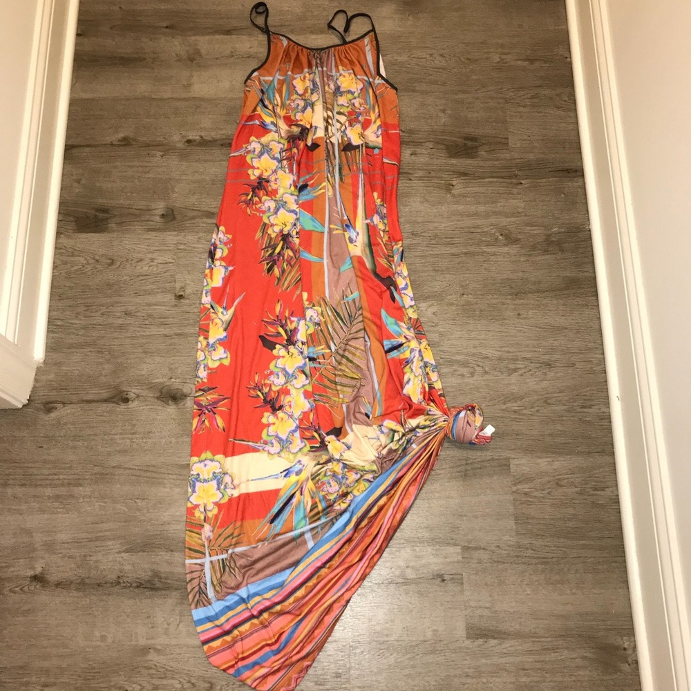 Anthropologie floral maxi dress
