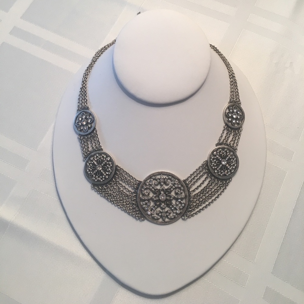 Touchstone Crystal Antique Collar Necklace