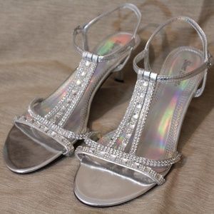 LIKE NEW Silver Shoes