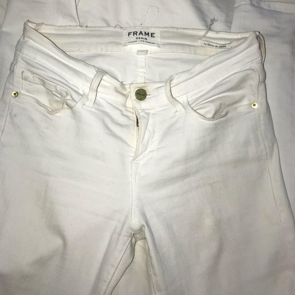 Frame jeans white skinny