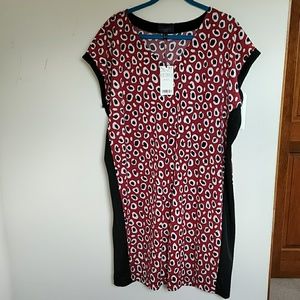 Violeta by Mango animal spot print dress L 16 NWT