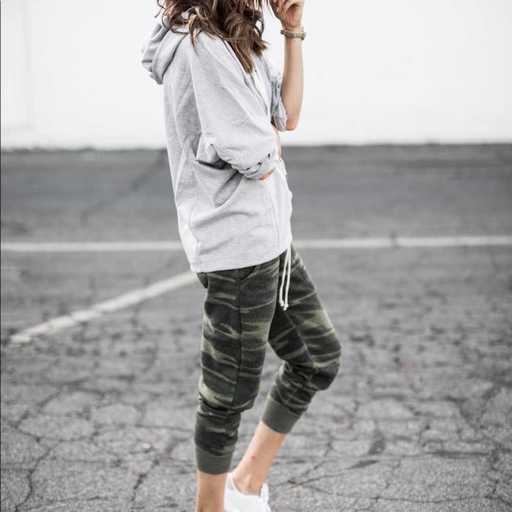 Lace Up Hoodie Sweater - Picture 2 of 3