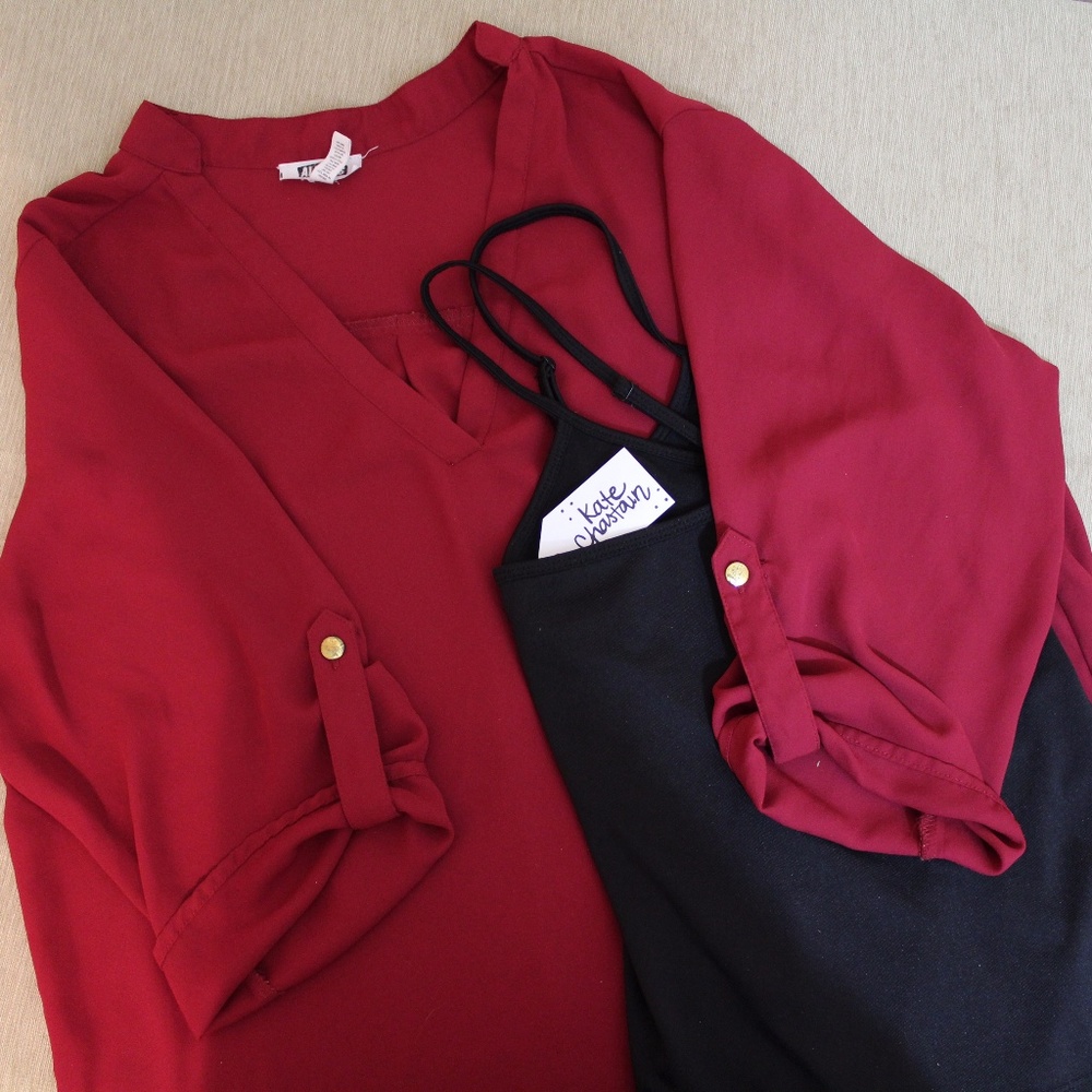 Red Blouse and Lane Bryant Bundle