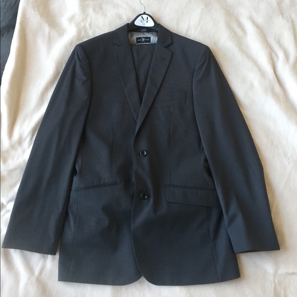 Mark Ecko dark grey pinstripe blazer and pants - Picture 1 of 2