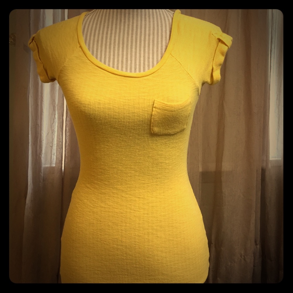 Bright yellow top