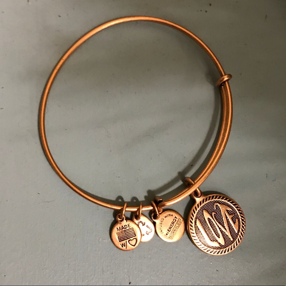 Alex & Ani Love Charm Bracelet