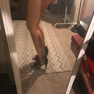 BCBGeneration Black Suede Heels