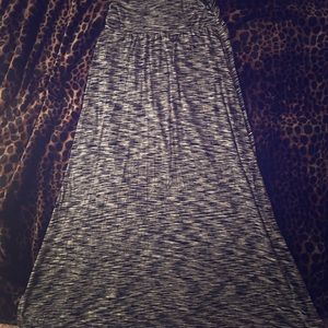 Black and white  maxi skirt