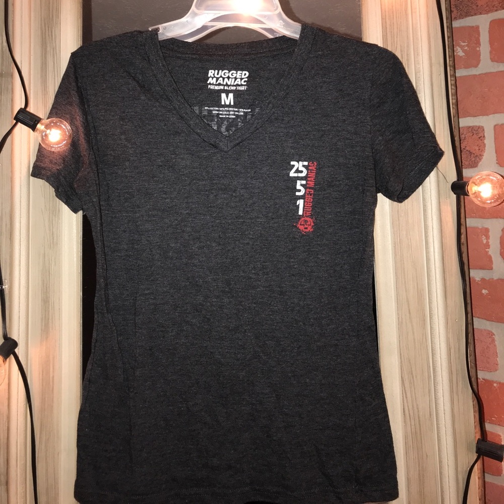 rugged maniac v neck shirt