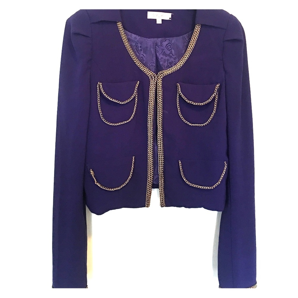 🍑🍑🍑 VINTAGE cropped embroidered jacket