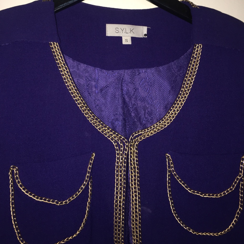 🍑🍑🍑 VINTAGE cropped embroidered jacket - Picture 2 of 4