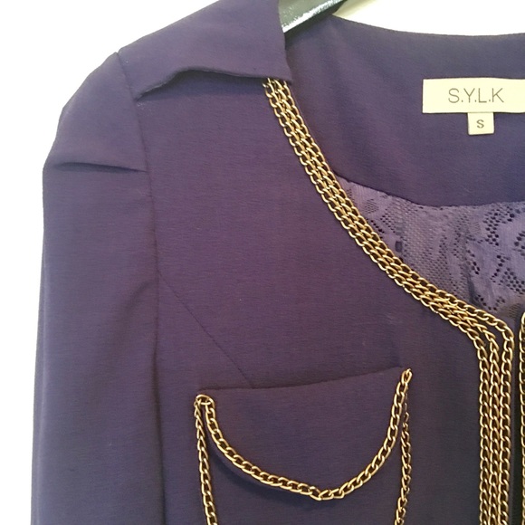 🍑🍑🍑 VINTAGE cropped embroidered jacket - Picture 3 of 4