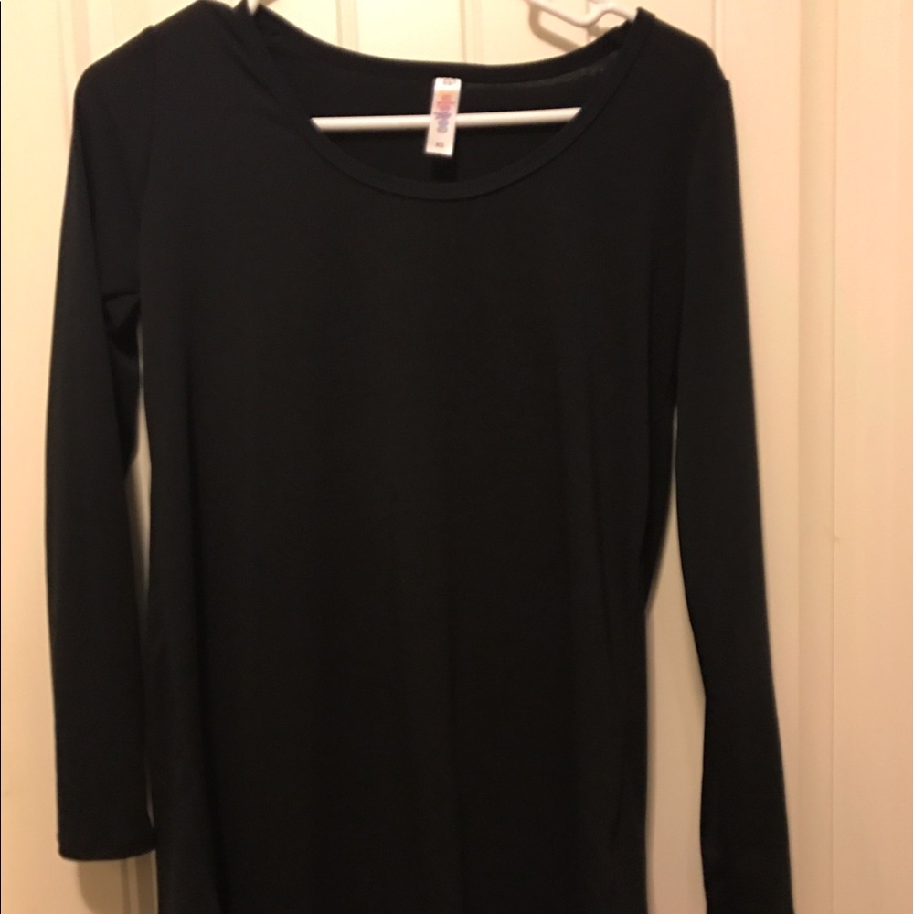 Lularoe SOLID BLACK Lynnae XS NEW 🦄
