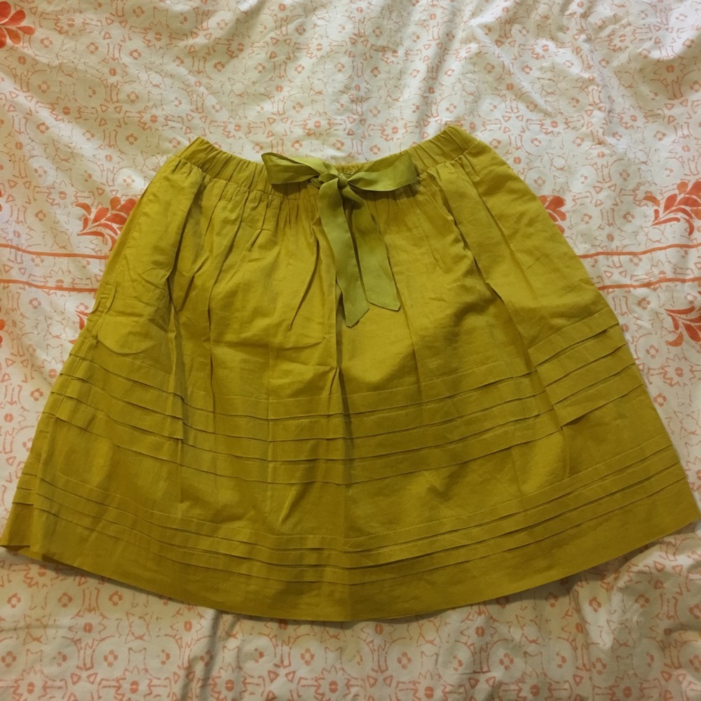 Anthropologie Odille skirt, size 6, mustard