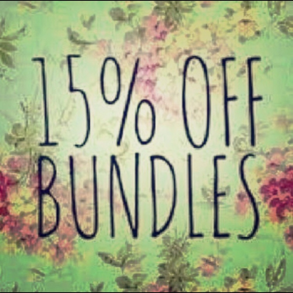 15 % off all bundles!!