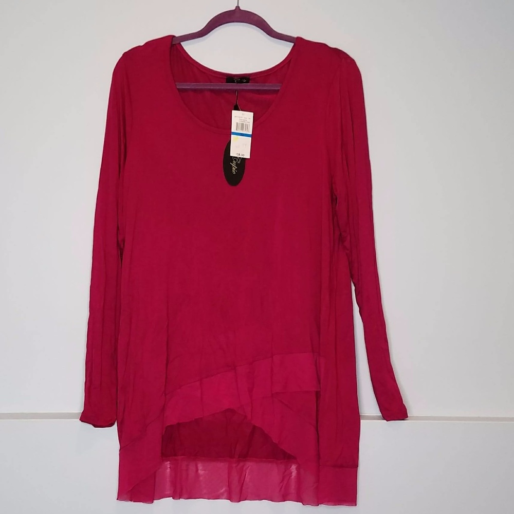 NWT magenta long sleeve tunic