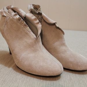 Tan Suede Booties