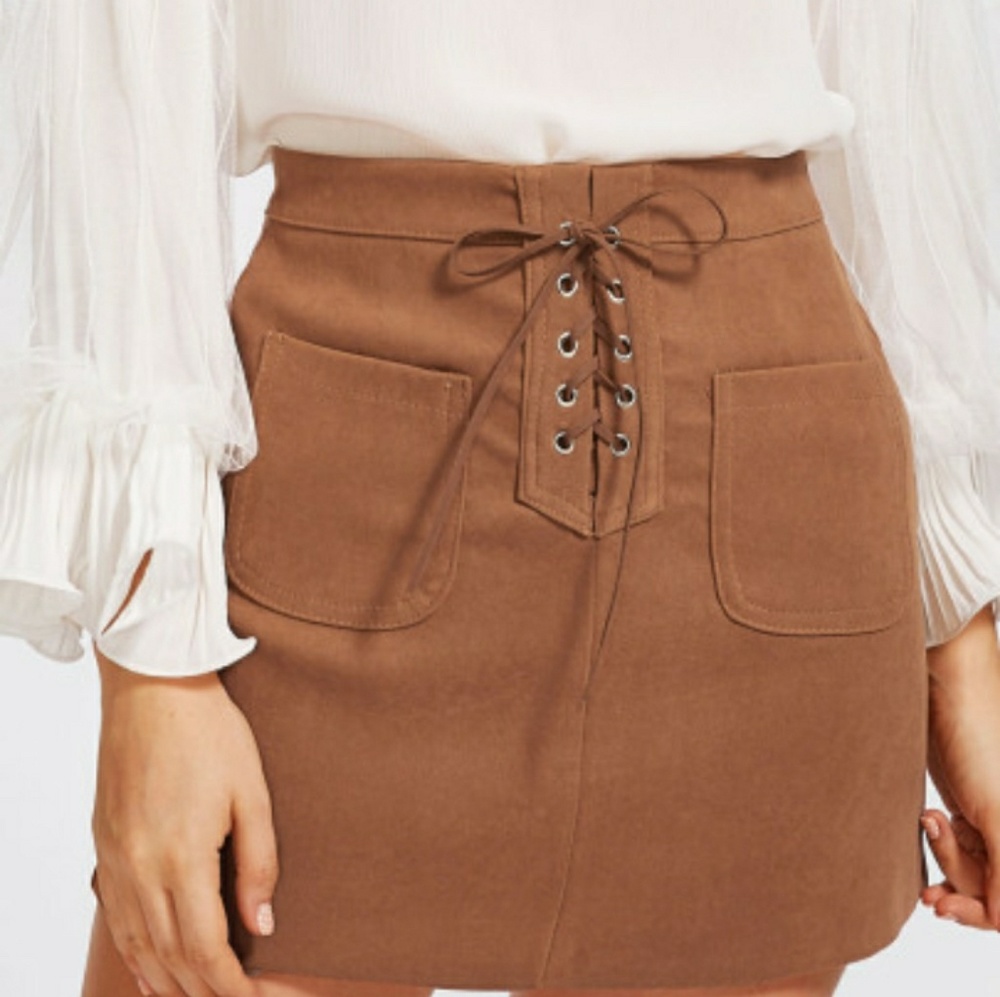 👗Brown skirt