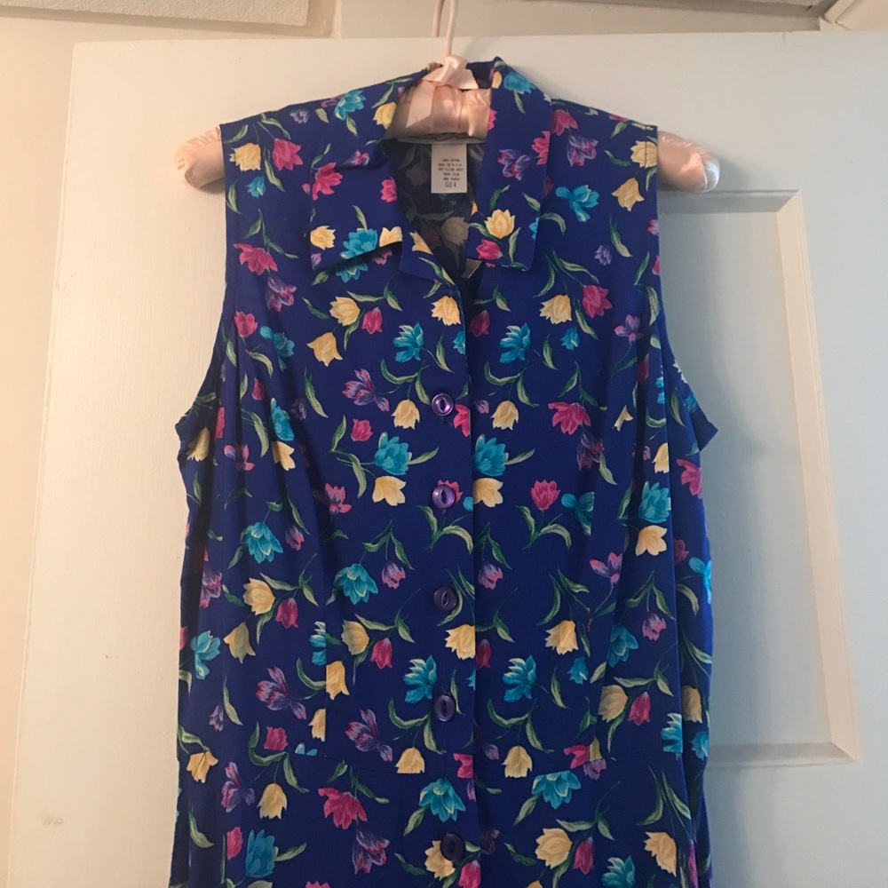 Victoria Holley blue floral maxi dress