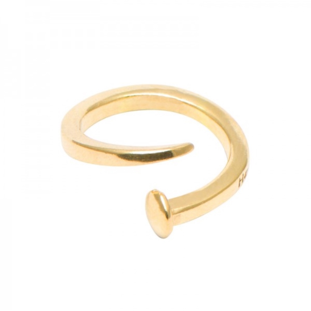 Ring made in sterling silver plated in 18k gold