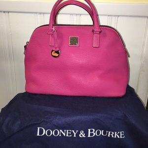 Pink Dooney & Bourke leather satchel handbag