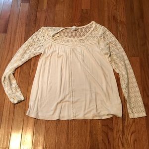 Cream lacy shirt