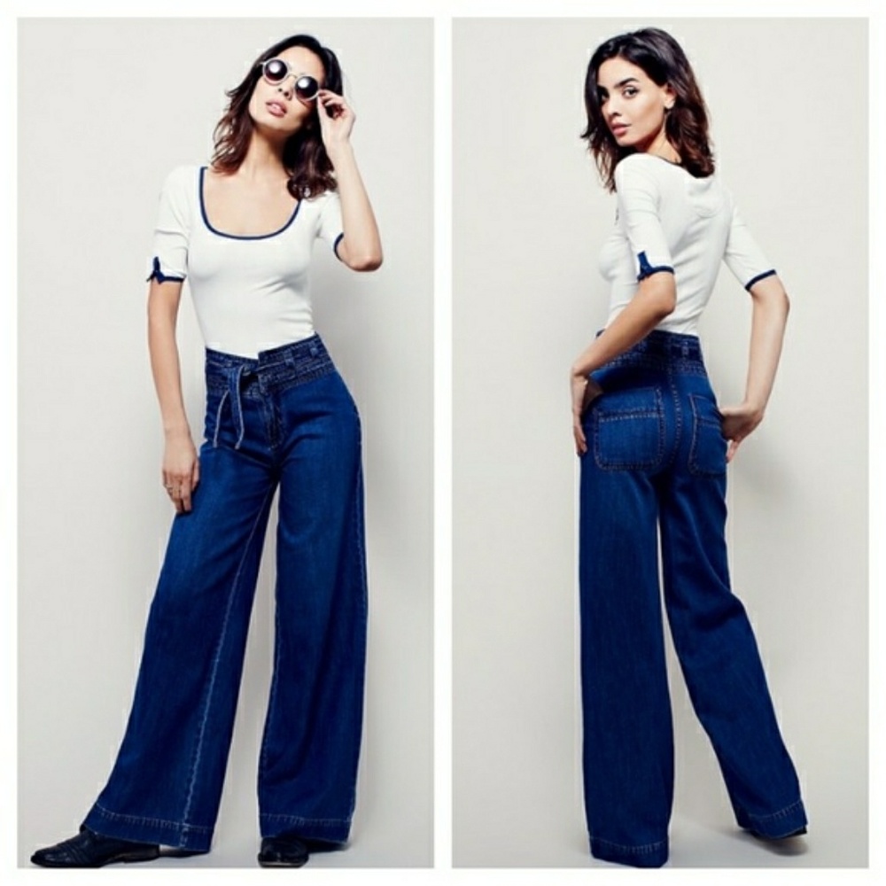 Free People Wide Leg Augusta Jean sz 29