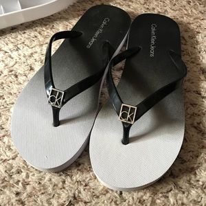 Calvin Klein flip flops