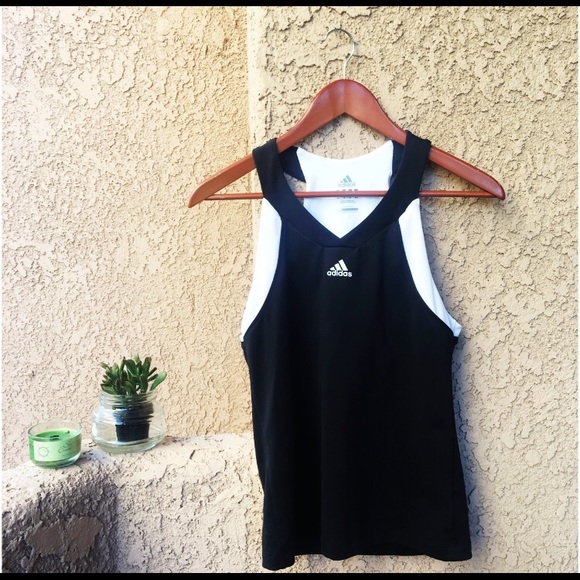adidas Tops - Adidas V-Neck Athletic Tank Top