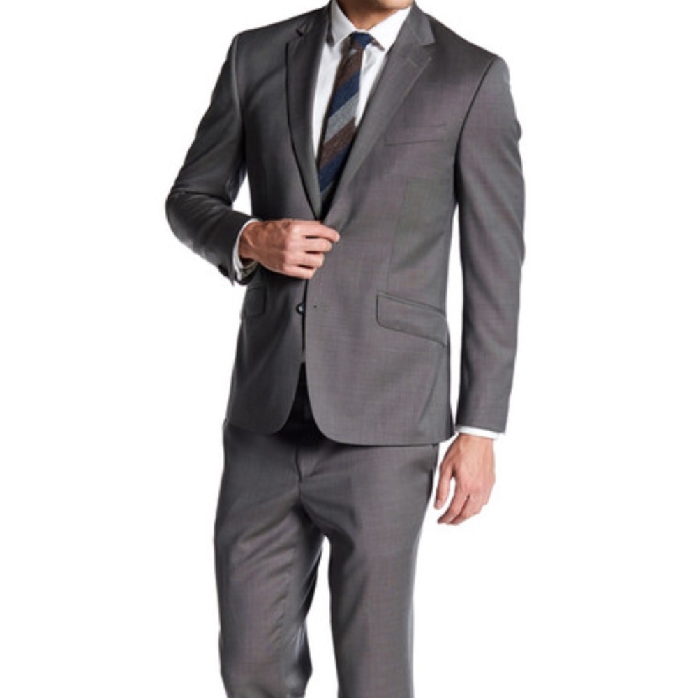 Kenneth Cole New York Slim Fit Two Button Notch