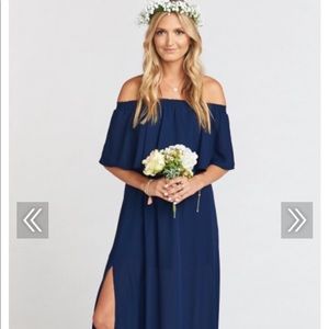 Show Me Your Mumu Hacienda Dress Navy