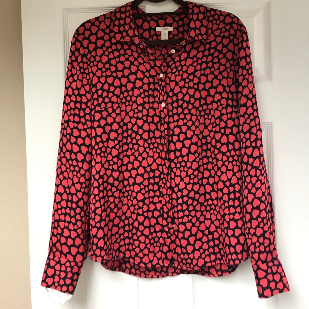 J Crew silk blouse