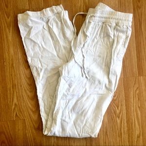 White Linen Pants