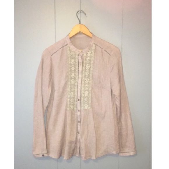 💖PURPLE DETAILED BUTTON DOWN SHIRT💖 - Picture 2 of 8