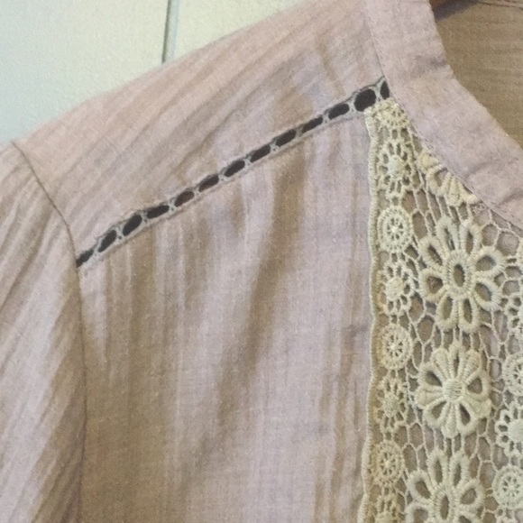 💖PURPLE DETAILED BUTTON DOWN SHIRT💖 - Picture 6 of 8