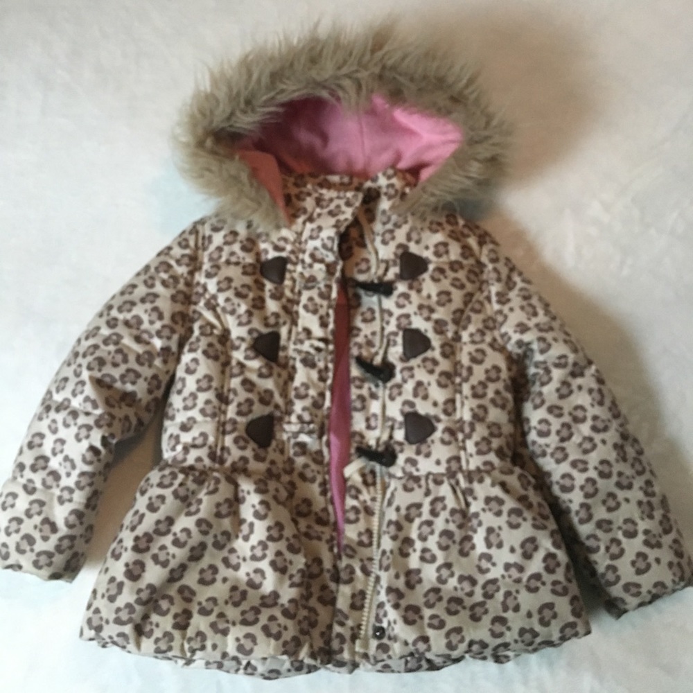 Cheetah print Winter Snow Coat 3yr Girls Small