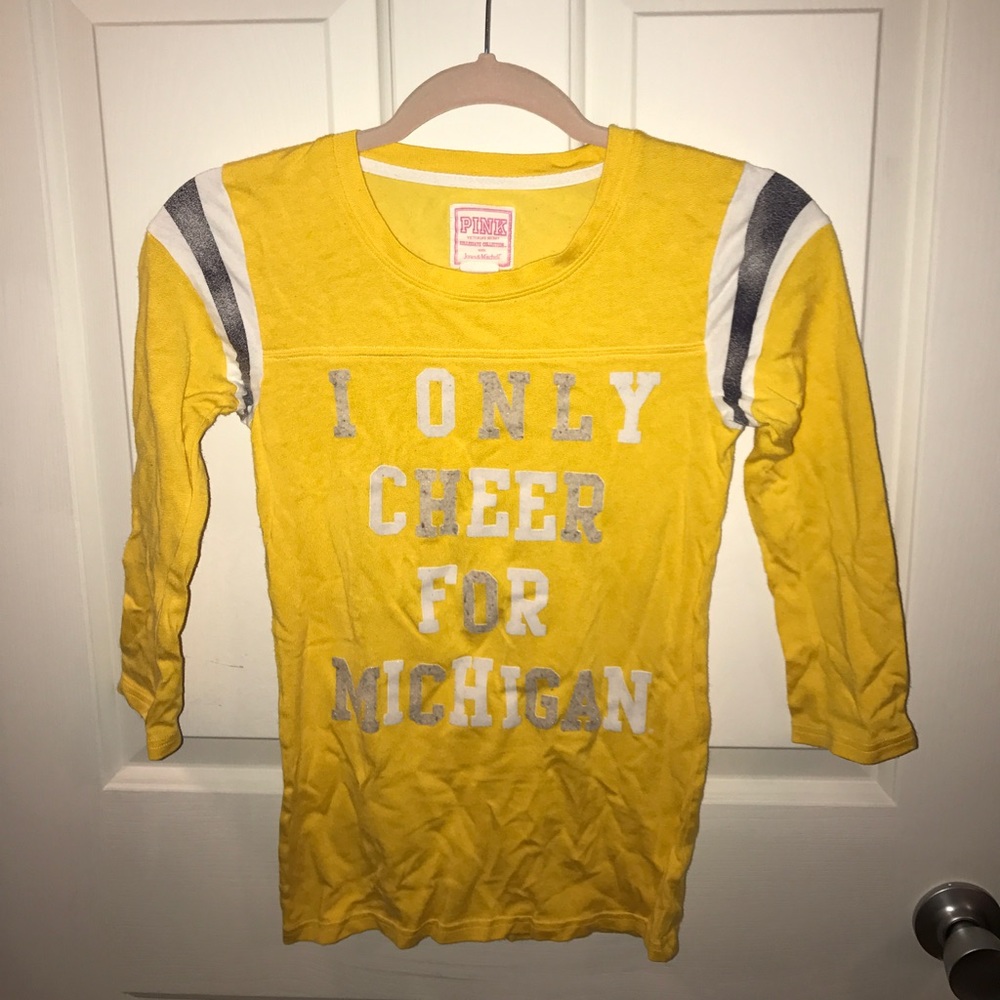 VINTAGE INSPIRED U of Michigan VS PINK top