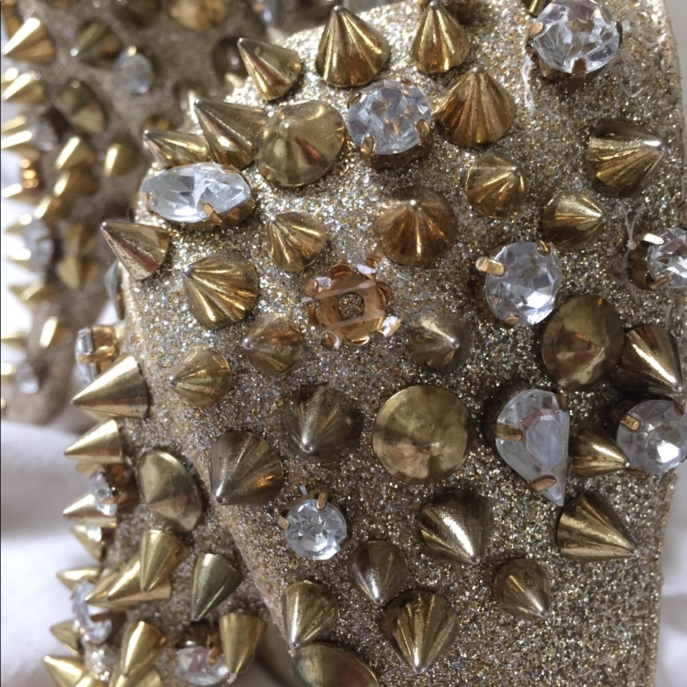 Beautiful Posh spikes and crystals glittery heels - Picture 3 of 5