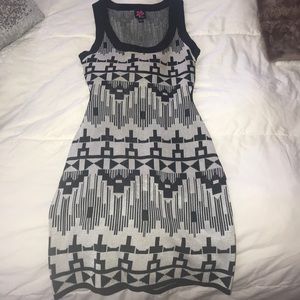 Bebe black and white dress